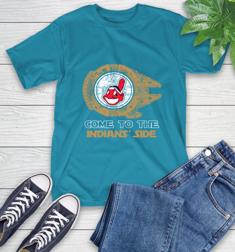 MLB Come To The Cleveland Indians Side Star Wars Baseball Sports T-Shirt 9