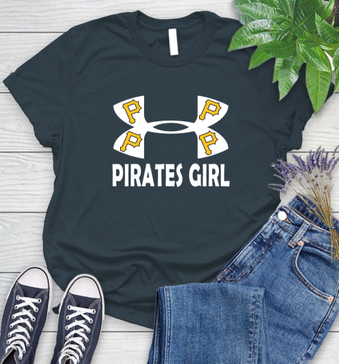 MLB Pittsburgh Pirates Under Armour Baseball Sports Women's T-Shirt 11