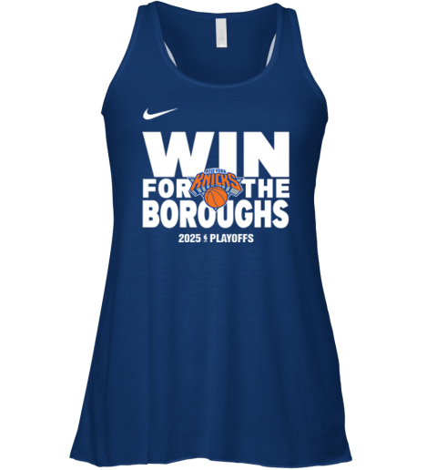 New York Knicks Win For The Boroughs 2025 Playoffs Racerback