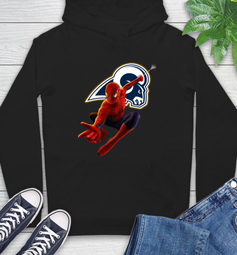 NFL Spider Man Avengers Endgame Football Los Angeles Rams Hoodie 2
