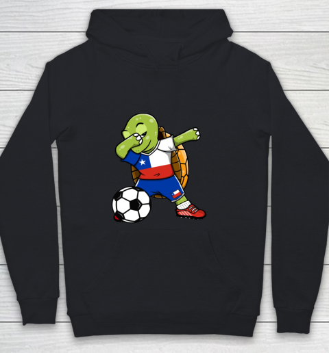 Dabbing Turtle Chile Soccer Fans Jersey Chilean Football Youth Hoodie