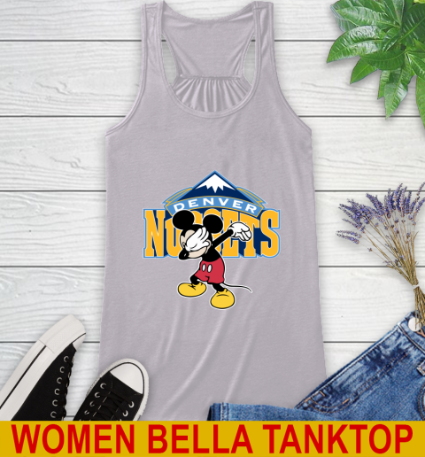 Denver Nuggets NBA Basketball Dabbing Mickey Disney Sports Racerback Tank 5