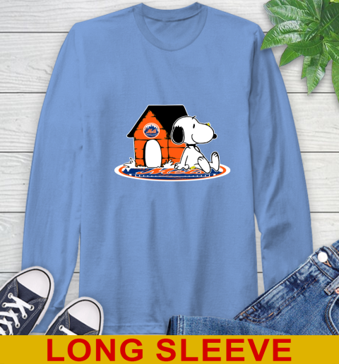 MLB Baseball New York Mets Snoopy The Peanuts Movie Shirt Long Sleeve T-Shirt 11