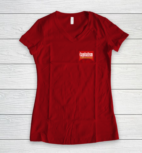 Capitalism Is Voluntary Women's V-Neck T-Shirt 5