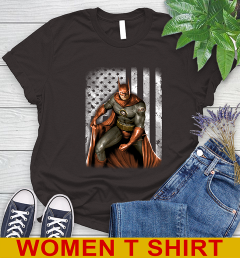 San Francisco Giants MLB Baseball Batman DC American Flag Shirt Women's T-Shirt 9