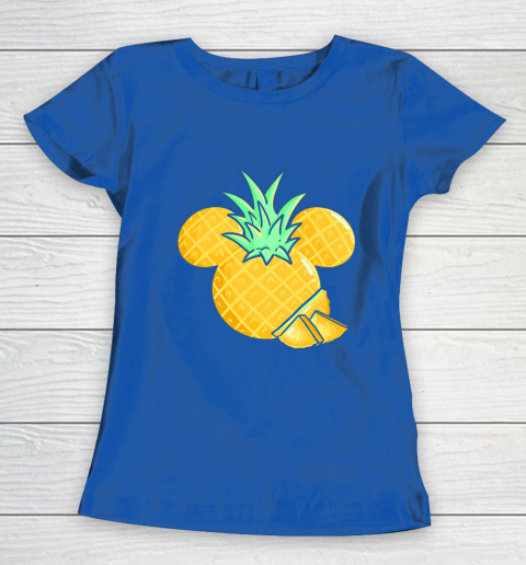 Disney Mickey Friends Mickey Pineapple Logo Women's T-Shirt 8