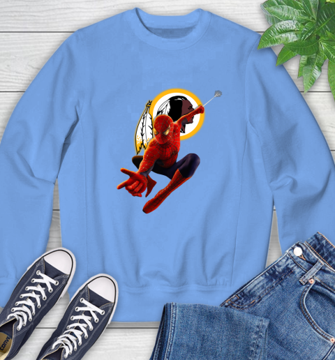 NFL Spider Man Avengers Endgame Football Washington Redskins Sweatshirt 11