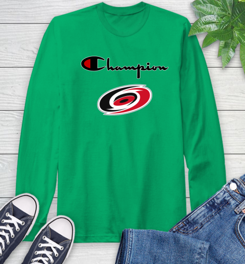 NHL Hockey Carolina Hurricanes Champion Shirt Long Sleeve T-Shirt 5