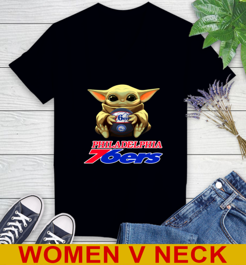 NBA Basketball Philadelphia 76ers Star Wars Baby Yoda Shirt 78