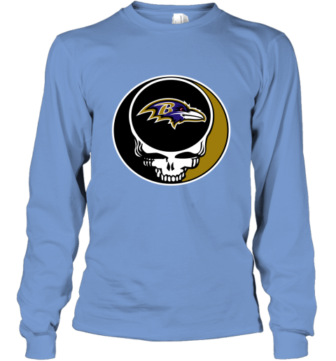 NFL Baltimore Ravens Grateful Dead Rock Band Football Sports - Rookbrand