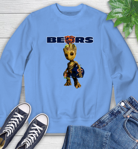Chicago Bears NFL Football Groot Marvel Guardians Of The Galaxy Sweatshirt 11