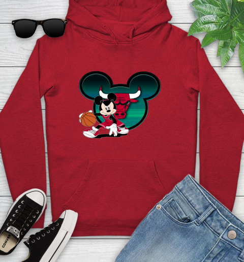 NBA Chicago Bulls Mickey Mouse Disney Basketball Youth Hoodie 11