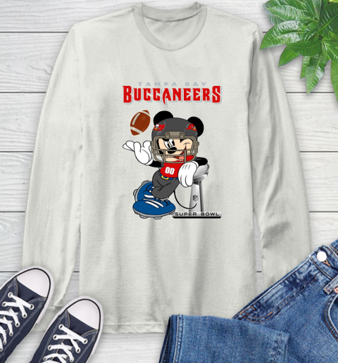 NFL Tampa Bay Buccaneers Mickey Mouse Disney Super Bowl Football T Shirt Long Sleeve T-Shirt 12