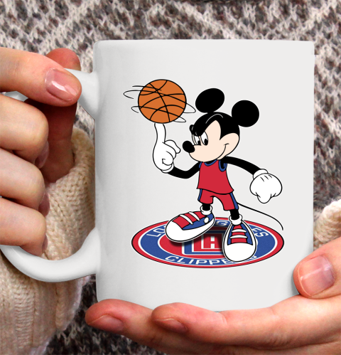 NBA Basketball LA Clippers Cheerful Mickey Disney Shirt Ceramic Mug 15oz 2