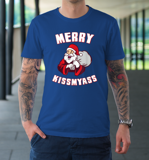 Merry Kissmyass Funny Christmas T-Shirt 7