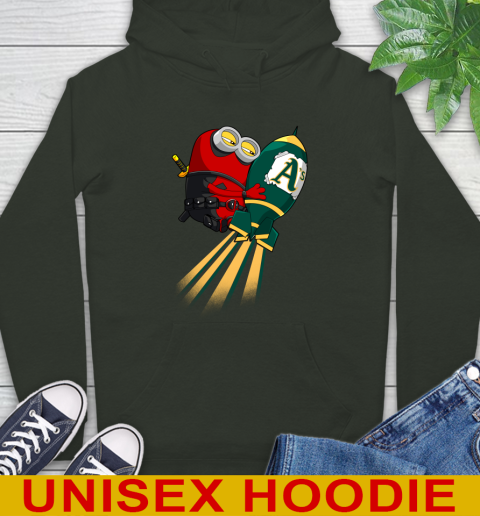 MLB Baseball Oakland Athletics Deadpool Minion Marvel Shirt Hoodie 13 MLB Baseball Oakland Athletics Deadpool Minion Marvel Shirt Hoodie - Image 13