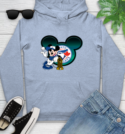 MLB Toronto Blue Jays The Commissioner's Trophy Mickey Mouse Disney Youth Hoodie 10