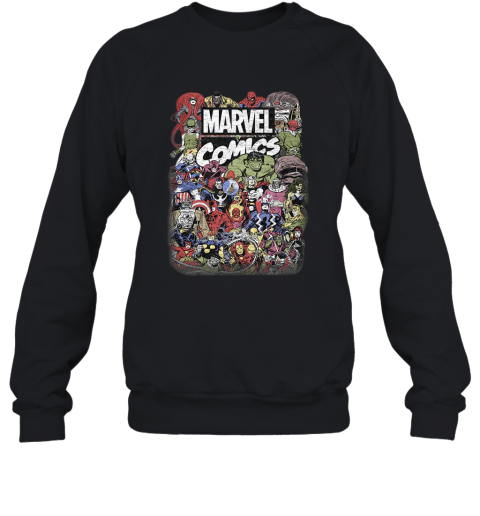 Comics Logo Thor Hulk Iron Man Avengers Spiderman Daredevil Strange Loki Thanos T shirt Sweatshirt