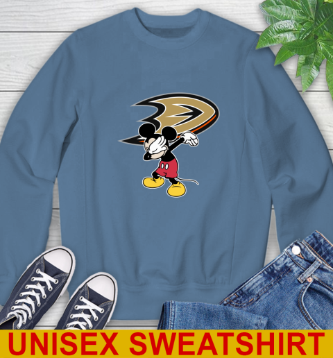 Anaheim Ducks NHL Hockey Dabbing Mickey Disney Sports Sweatshirt 8