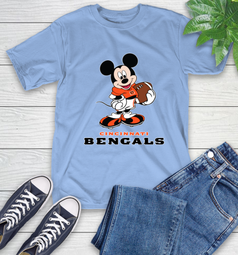 NFL Football Cincinnati Bengals Cheerful Mickey Mouse Shirt T-Shirt 12