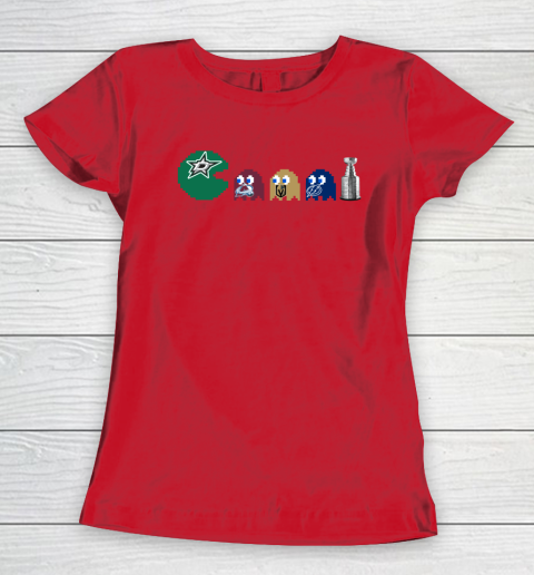 Dallas Stars x Pacman Create History For Stanley Cup Women's T-Shirt 10