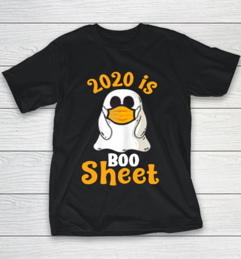 2020 Boo Sheet Ghost In Mask Halloween Youth T-Shirt