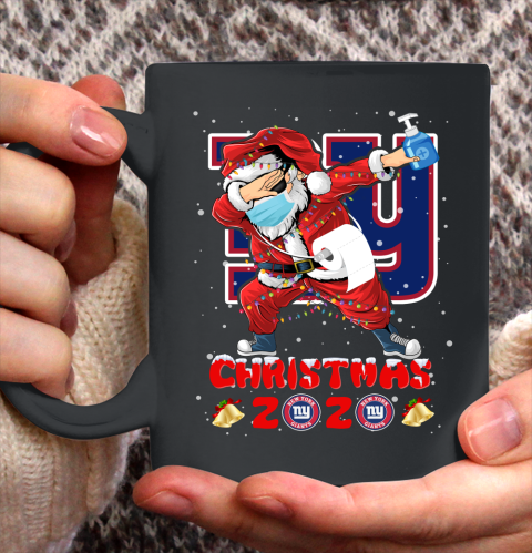 New York Giants Funny Santa Claus Dabbing Christmas 2020 NFL Ceramic Mug 11oz 2