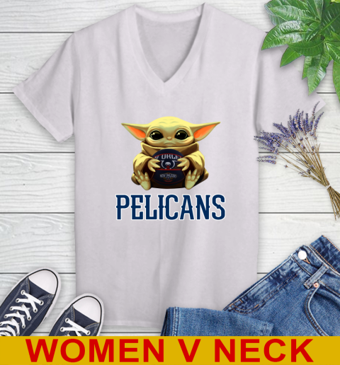 NBA Basketball New Orleans Pelicans Star Wars Baby Yoda Shirt 77