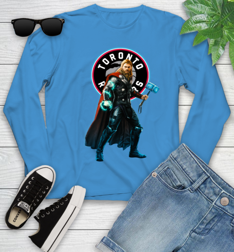 NBA Thor Avengers Endgame Basketball Toronto Raptors Youth Long Sleeve 7