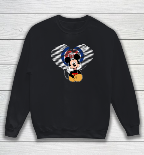 MLB Chicago Cubs The Heart Mickey Mouse Disney Baseball Sweatshirt