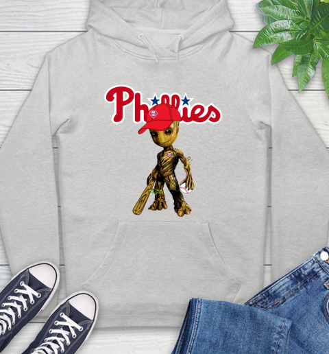 MLB Philadelphia Phillies Groot Guardians Of The Galaxy Baseball Hoodie