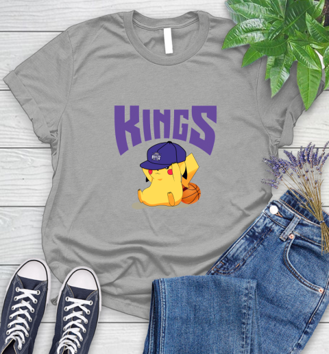 NBA Pikachu Basketball Sports Sacramento Kings Women's T-Shirt 10