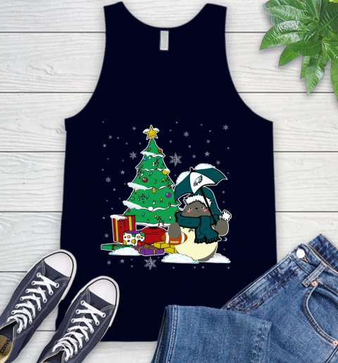 Philadelphia Eagles NFL Football Cute Tonari No Totoro Christmas Sports Tank Top 2
