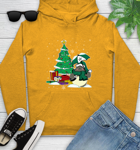 Dallas Stars NHL Hockey Cute Tonari No Totoro Christmas Sports Youth Hoodie 2