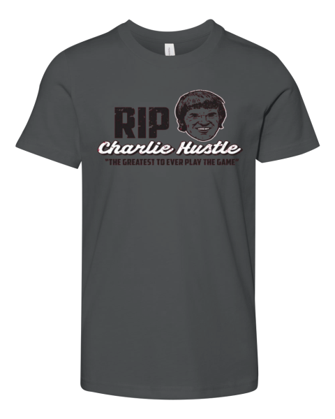 RIP Charlie Hustle Cincinnati Baseball Fan Premium Premium Youth T-shirt