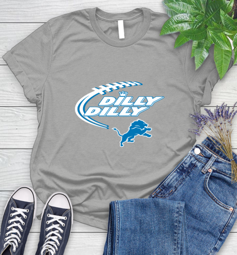 NFL Detroit Lions Dilly Dilly Football Sports Women's T-Shirt 10