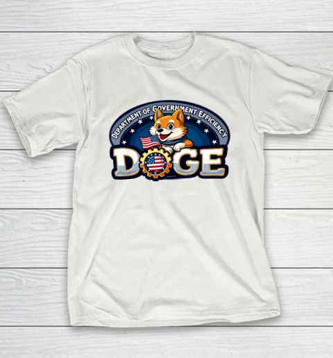 Funny DOGE Crypto Meme Department of Government Efficiency Youth T-Shirt