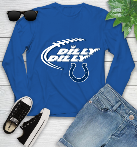 NFL Indianapolis Colts Dilly Dilly Football Sports Youth Long Sleeve 9