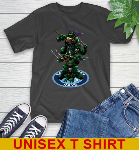 MLB Baseball Tampa Bay Rays Teenage Mutant Ninja Turtles Shirt T-Shirt 3 MLB Baseball Tampa Bay Rays Teenage Mutant Ninja Turtles Shirt T-Shirt - Image 3