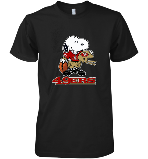Snoopy A Strong And Proud San Francisco 49ers Player NFL Premium Men's T-Shirt