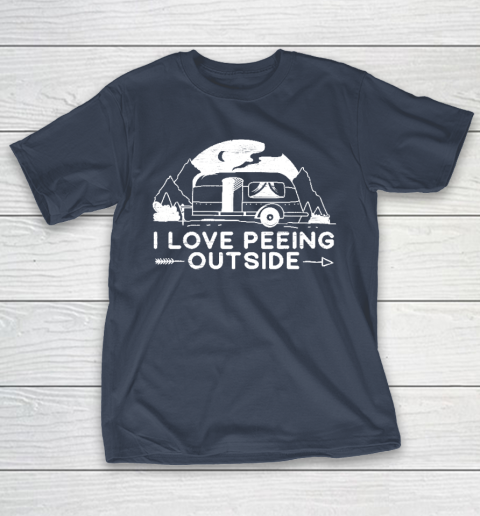 I Love Peeing Outside Camper Van Funny Camping T-Shirt 3