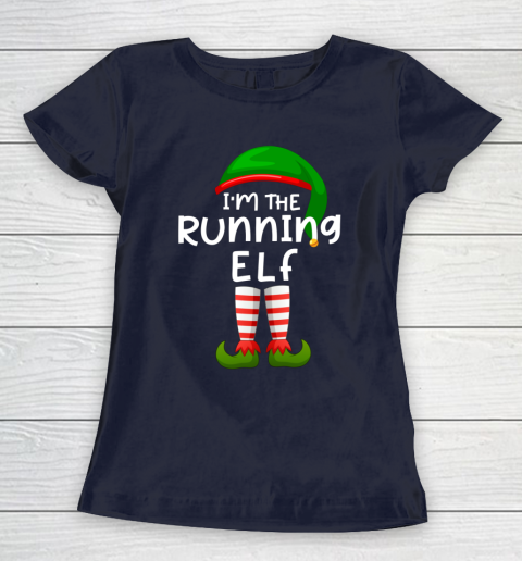 I m The Running Elf Funny Elf Family Matching Christmas Women's T-Shirt 2