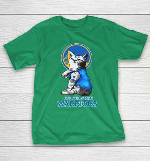 NBA Basketball My Cat Loves Golden State Warriors T-Shirt 5