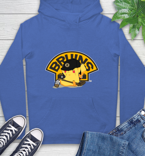 NHL Pikachu Hockey Sports Boston Bruins Hoodie 9