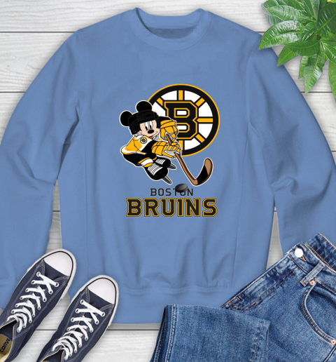 NHL Boston Bruins Mickey Mouse Disney Hockey T Shirt Sweatshirt 11