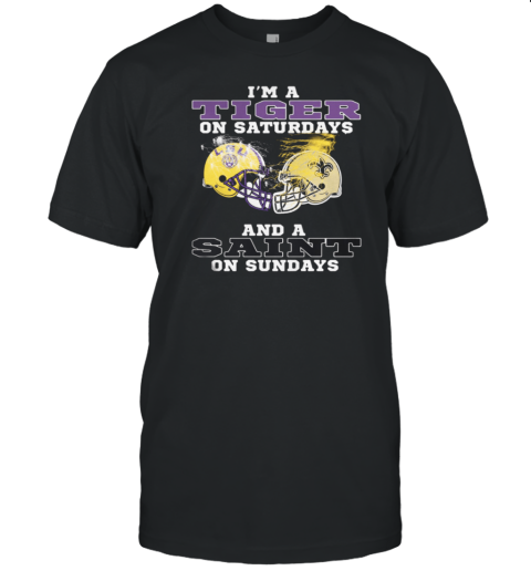 New Orleans Saints Im A Tiger On Saturdays T-Shirt