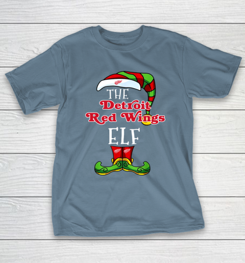 Detroit Red Wings Christmas ELF Funny NHL T-Shirt 6