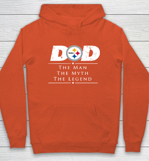 Pittsburgh Steelers NFL Football Dad The Man The Myth The Legend Hoodie 3