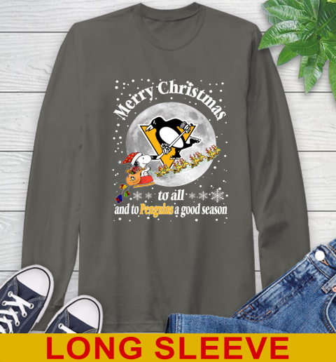 Pittsburgh Penguins Merry Christmas To All And To Penguins A Good Season NHL Hockey Sports Long Sleeve T-Shirt 10