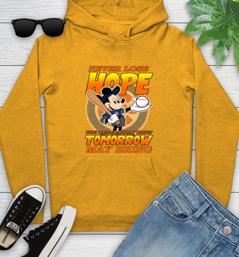 Chicago Cubs MLB Baseball Mickey Disney Never Lose Hope Youth Hoodie 2